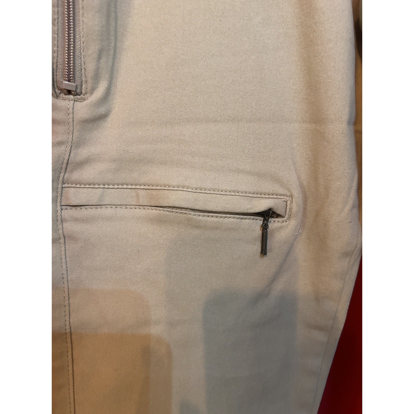 No Limbits Stretch Denim Khaki Hidden Zipper Pants 32x30 Men's Wheelchair Pants — image 5 of 8